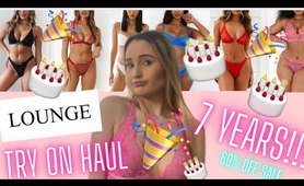 LOUNGE Lingerie Birthday SALE Try on haul!