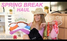 enormous SPRING BREAK TRY ON CLOTHING + sunning HAUL | white fox, princess polly, target, ebony bough