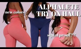 ALPHALETE new october launch try on haul || new amplify leggings & bras || activewear try on review