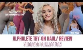 ALPHALETE sporty TRY ON HAUL/ HONEST LEGGING Try On Haul OF SURFACE COLLECTION |New Favorite tights