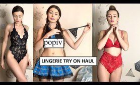 LACE underwear TRY ON HAUL! | POPIV