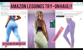 AFFORDABLE AMAZON activewear leggings TRY-ON HAUL |under $20|