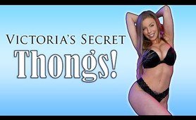 Victoria's Secret SHEER MESH THONGS!! underwear TRY ON HAUL!!