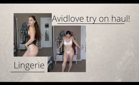 AVIDLOVE lingerie TRY ON HAUL!