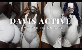 gym TRY ON HAUL: DAVIS ACTIVE, trying on instagram brand leggings & activewear, worth it?