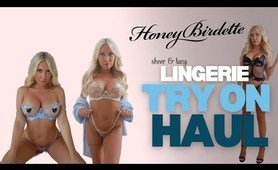 SHEER & LACY panties Try On Haul | Honey Birdette 2023