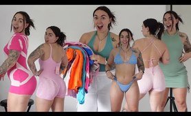 large TRY ON HAUL! WHAT I GOT IN LA... MissyEmpire, Target, Billabong, Bikinis, Dresses....