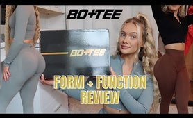 BO + TEE FORM & FUNCTION COLLECTION workout TRY ON HAUL & Try On Haul | Scrunch Ribbed tights 2021