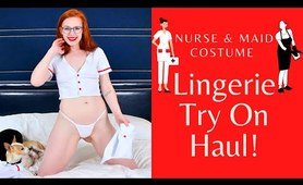 Nurse & Maid Costume panties Try On Haul