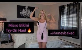 Micro two piece Try-On Haul with HuneyBaked! @swimxotic