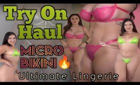 Ultimate underwear | Try On Haul | Micro sunning | panties Set #ultimate #bikini #try #trend #outfit