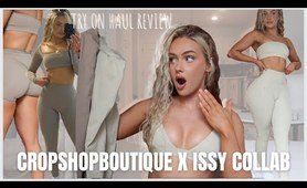 CROPSHOPBOUTIQUE X ISABELLE MATHERS COLLAB *unsponsored* | "That Girl" workout try on haul clothing haul