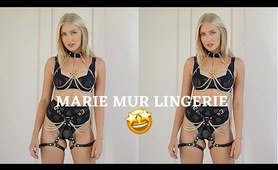 lingerie AND LEATHER TRY ON HAUL | MARIE MUR