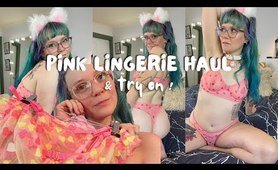 Pink lingerie Haul & TRY ON