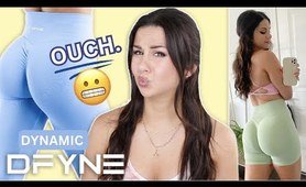 THIS WAS ROUGH... DFYNE DYNAMIC tights & SHORTS TRY ON HAUL clothing haul | NEVER AGAIN. #leggings