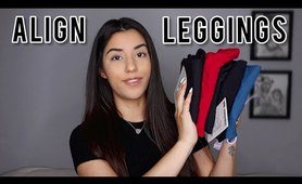 LULULEMON TRY ON HAUL - COMPARING THE DIFFERENT LENGTHS OF ALIGN yoga pants