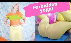 Transparent sports haul! Hot yoga and stretching! See underwear try on haul