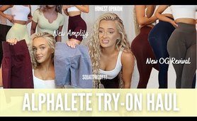 ALPHALETE TRY-ON CLOTHING HAUL & clothing haul | Amplify scrunch seamless shorts & OG Revival yoga pants NEW