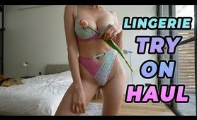 KatiaBang underwear Try On Haul | See Through Lingeries Haul [4K]