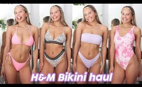 H&M Summer two piece bathing suit TRY ON HAUL - pretty for nah? | Oliviagrace