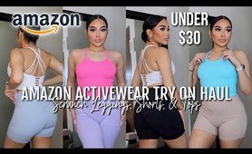 MUST HAVE AFFORDABLE AMAZON fitness & leggings | SUNZEL TRY ON HAUL!