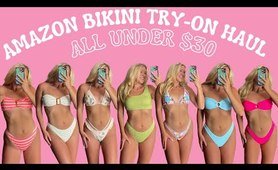 giant AMAZON beach costume TRY-ON HAUL| all under $30