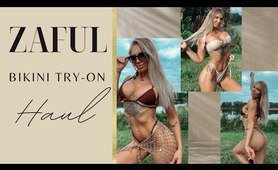 sunning TRY ON HAUL - ZAFUL swimwear || charming affordable bikinis || **discount code**