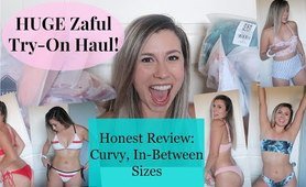 large Zaful two piece bathing suit Try-On Haul & Review! | Average, Curvy Body