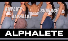 ALPHALETE Try On Haul 2023 || amplify, surface & alphalux tights try on haul