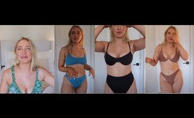 beach costume TRY ON HAUL  Super beach costume | Super attractive babe 1080p