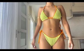 two piece bathing suit Haul Try On x Berlook